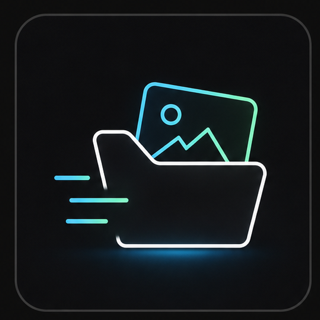 Instant folder open pictogram